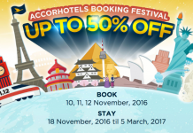 爆抵!5折再送早餐!雅高Accor 酒店集團全球酒店5折!2017年3月5日前入住