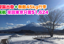 東京筍盤!聖誕出發.香港來回東京只需$1,624!包45kg寄艙行李 – 埃塞俄比亞航空