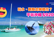 玩水、觀鯨定睇櫻花?平玩沖繩來回$920起!夏季出發加$200起!包20kg寄艙行李!9月至2018年2月出發 – 香港航空