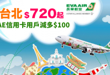 抵玩!長榮特賣.香港來回台北$720起!AE信用卡用戶可減多$100!包30kg 寄艙行李.旅行日期至12月20日 – 長榮航空