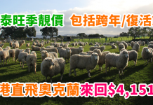 國泰劈價!旺季去新西蘭5千有找!香港直飛奧克蘭來回$4,151起!下年4月底前出發 – 國泰航空