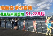 抵呀!坐夢幻客機飛韓國!香港直航來回首爾$1,288起!包30kg行李!2018年3月前出發 – 印度航空 (優惠至11月30日)