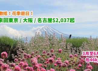 ANA 激抵!花季遊日!香港來回東京 / 大阪 / 名古屋$2,037起!3月至6月出發!包46kg行李 – ANA 全日空 (優惠至2月28日)