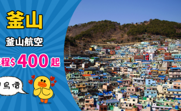 【韓國】早鳥平飛!香港 / 澳門飛釜山單程$400起!2019年1月份出發 – 釜山航空 (優惠至10月8日)