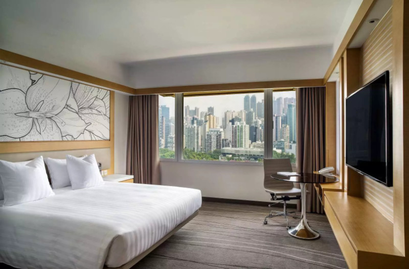 尊貴豪華客房 ( Premium Deluxe Room) 建築面積34平方米，有1張大號雙人床或2張單人床。