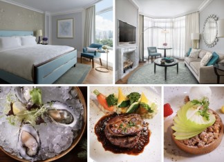 【一泊四食好抵 Deal】朗廷酒店.住宿+「生蠔.鵝肝.牛脊肉」晚餐+早餐+下午茶美點+黃昏雞尾酒及小食等:每房2位$1,888 (包服務費)