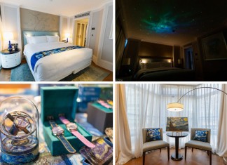 【全港首個「梵高星夜」主題 staycation】梵高主題行政客房+朗廷會禮遇 (早餐、下午茶、黃昏雞尾酒和開胃小吃、全日美酒及飲品)+梵高主題禮品 (包括鑽石機械腕錶)+生日禮遇:每房$2,400起 (已包服務費)