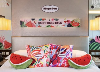 【海景嘉福洲際酒店.雪糕主題套票】Häagen-Dazs™ 主題客房+自助早餐+雪糕任食下午茶+ 主題晚餐+主題禮品$1,800起 Häagen-Dazs™ 咕抱枕