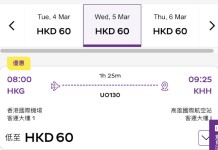 【台灣突發限時優惠】HK Express 飛台北 / 台中 / 高雄 / 花蓮$60起!來回連稅八百起!6月前出發