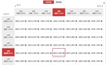 【聖誕泰優惠】香港航空飛布吉連稅$1,398起、曼谷$1,413起!包23kg寄艙行李+7kg手提行 (優惠至1月4日)