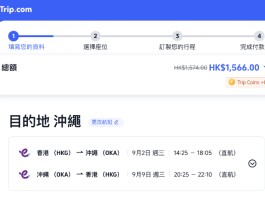 【HK Express 沖繩早鳥優惠】香港飛沖繩$170起!來回連稅千五起!可早去晚返!9至12月出發