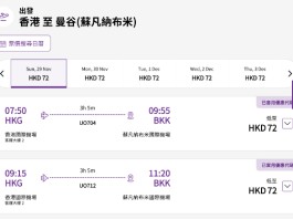 【HK Express 曼谷突發優惠】香港飛曼谷$72起!來回連稅千四起!適用旅行日期至12月31日